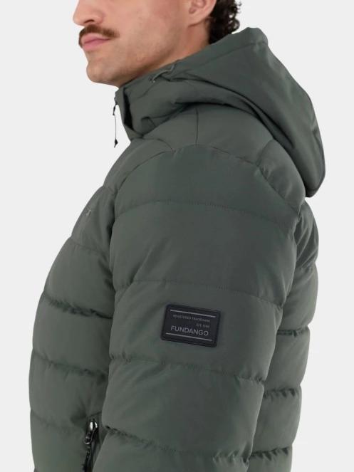 Fundango Hubble Padded Jacket férfi steppelt átmeneti kabát fekete színben 9