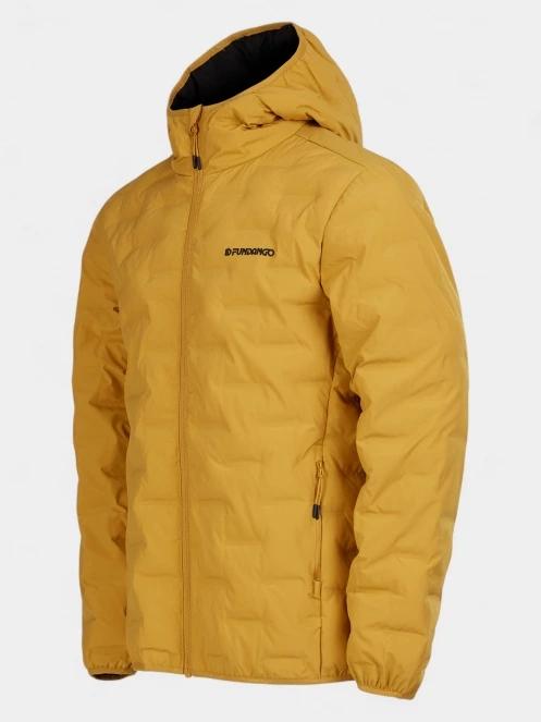 Fundango Smoke Eco Hooded Jacket férfi túrakabát sárga színben 9