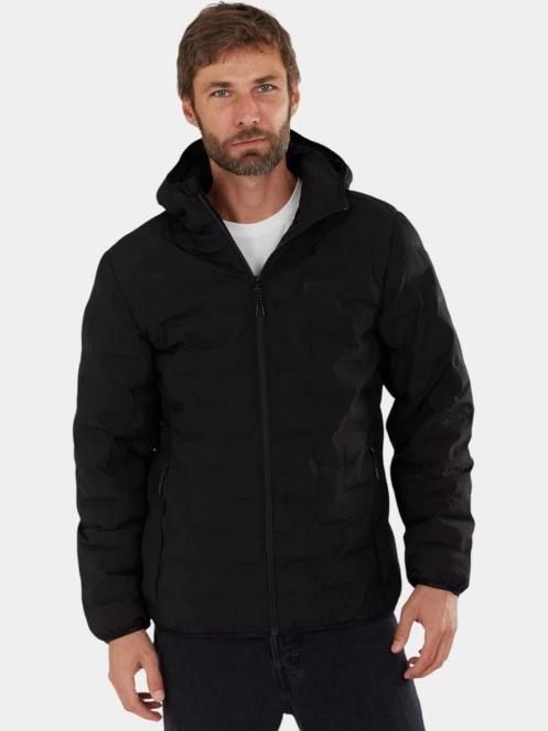 Fundango Smoke Eco Hooded Jacket férfi túrakabát fekete színben 2