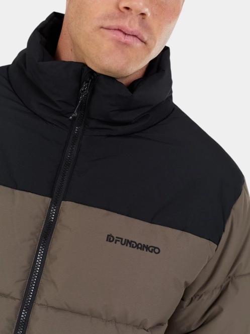 Fundango Winton Jacket férfi átmeneti kabát barna színben 5