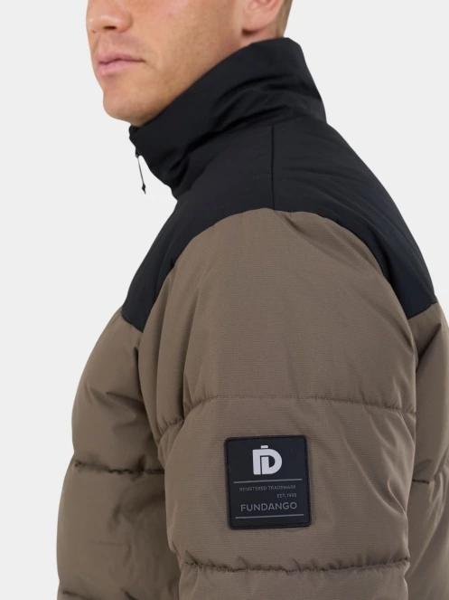 Fundango Winton Jacket férfi átmeneti kabát barna színben 6
