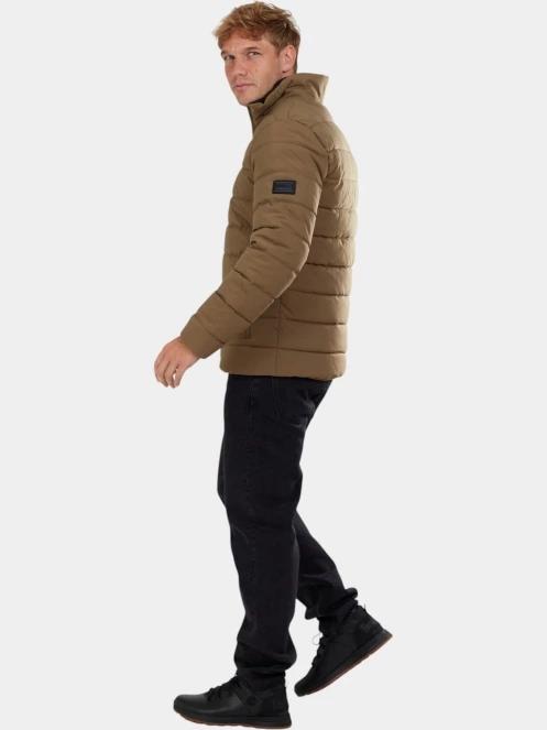 Fundango Arson Padded Jacket férfi steppelt átmeneti kabát barna színben 5