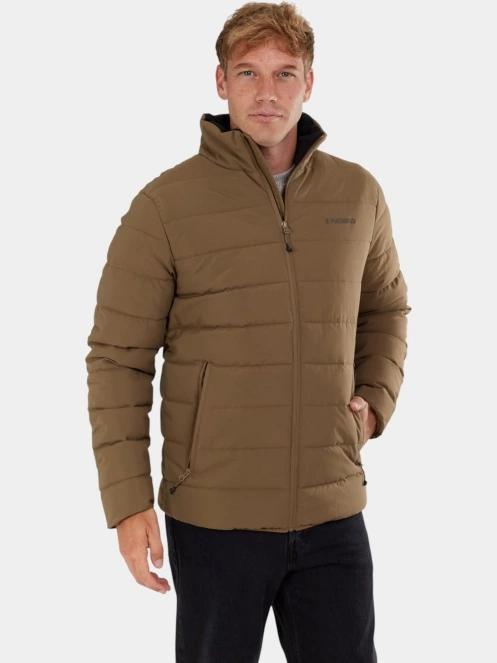 Fundango Arson Padded Jacket férfi steppelt átmeneti kabát barna színben 7