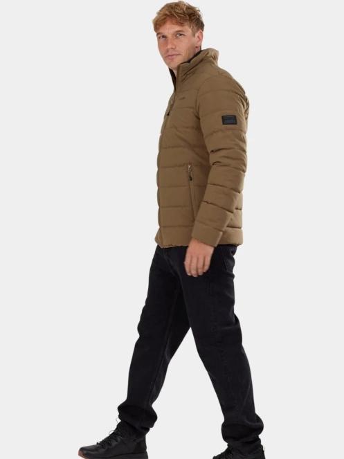 Fundango Arson Padded Jacket férfi steppelt átmeneti kabát barna színben 8