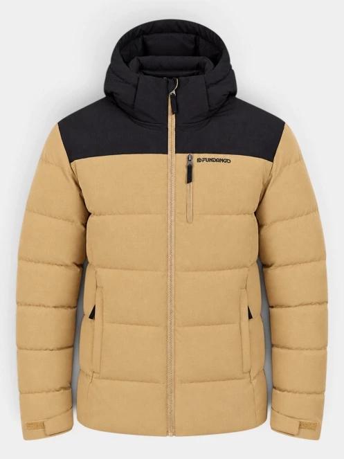Fundango Passat II Padded Jacket férfi steppelt télikabát sárga színben 7