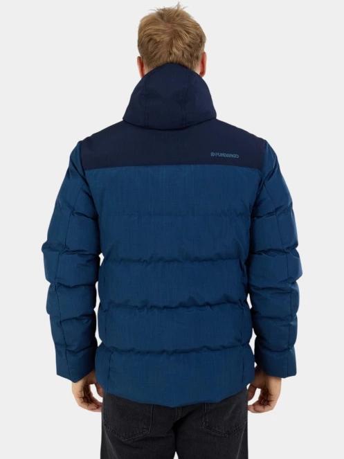 Fundango Passat II Padded Jacket férfi steppelt télikabát kék színben 3