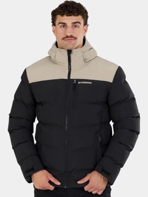 Fundango Passat II Padded Jacket férfi steppelt télikabát fekete színben 2