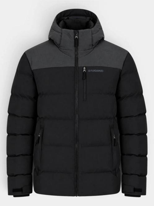 Fundango Passat II Padded Jacket férfi steppelt télikabát fekete színben 8