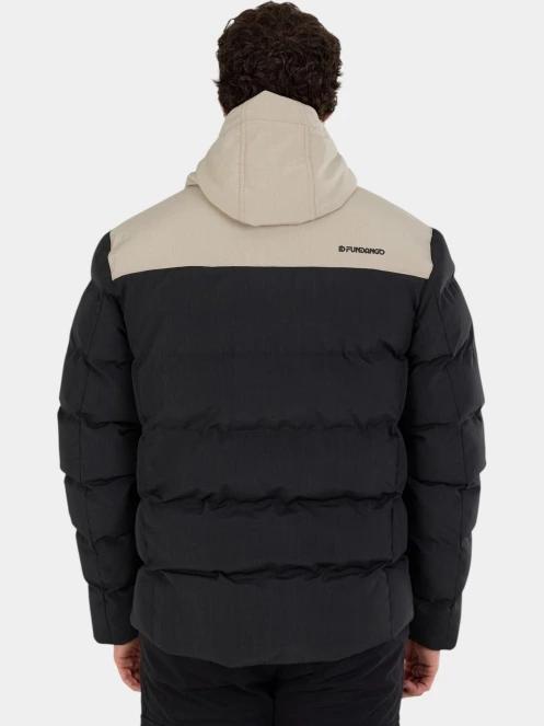 Fundango Passat II Padded Jacket férfi steppelt télikabát fekete színben 3