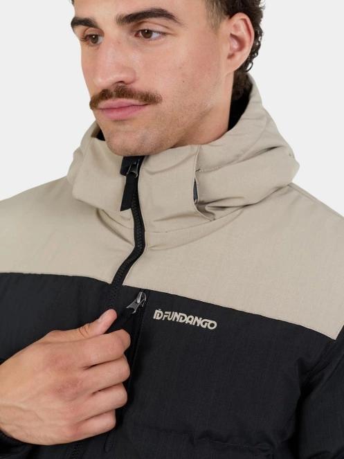 Fundango Passat II Padded Jacket férfi steppelt télikabát fekete színben 5