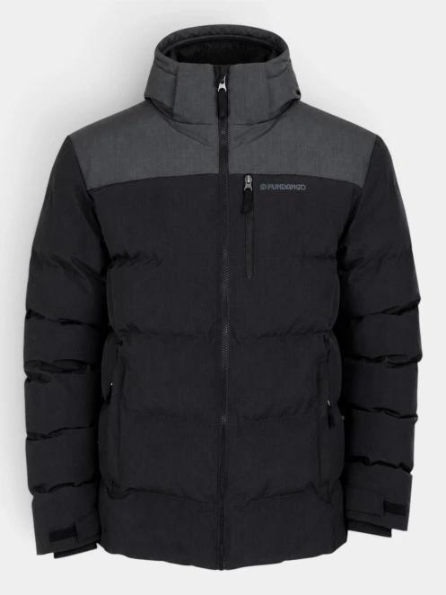 Fundango Passat II Padded Jacket férfi steppelt télikabát fekete színben 6