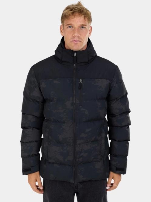 Fundango Passat II Padded Jacket férfi steppelt télikabát fekete színben 2