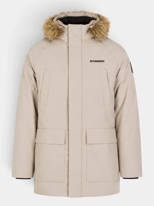 Fundango Spirit II Parka Jacket férfi télikabát homok színben 9