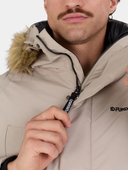 Fundango Spirit II Parka Jacket férfi télikabát homok színben 7
