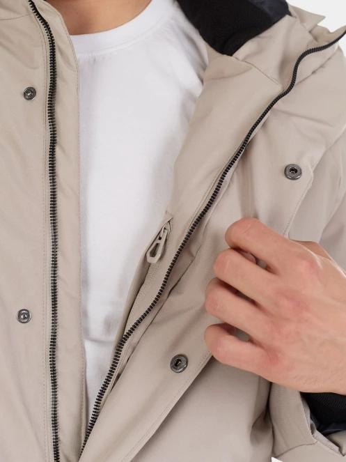 Fundango Spirit II Parka Jacket férfi télikabát homok színben 8