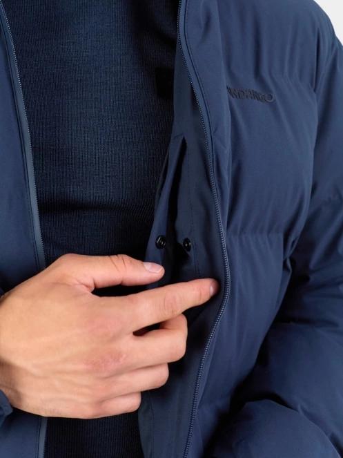 Fundango Newport Puffer Jacket férfi steppelt télikabát sötétkék színben 7