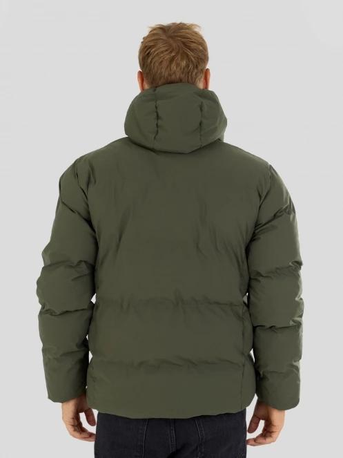 Fundango Newport Puffer Jacket férfi steppelt télikabát oliva színben 3
