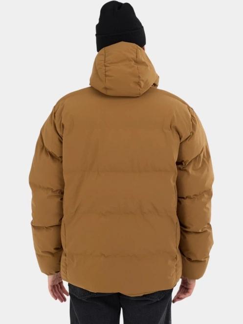 Fundango Newport Puffer Jacket férfi steppelt télikabát barna színben 3