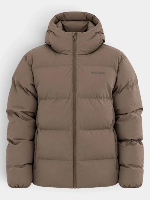 Fundango Newport Puffer Jacket férfi steppelt télikabát barna színben 10