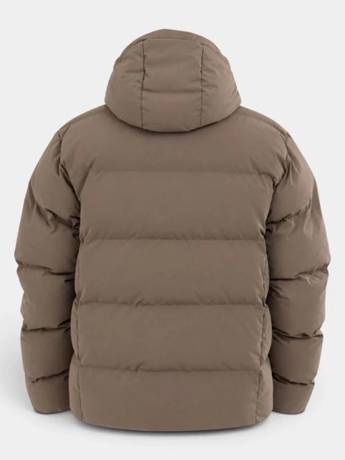Fundango Newport Puffer Jacket férfi steppelt télikabát barna színben 11