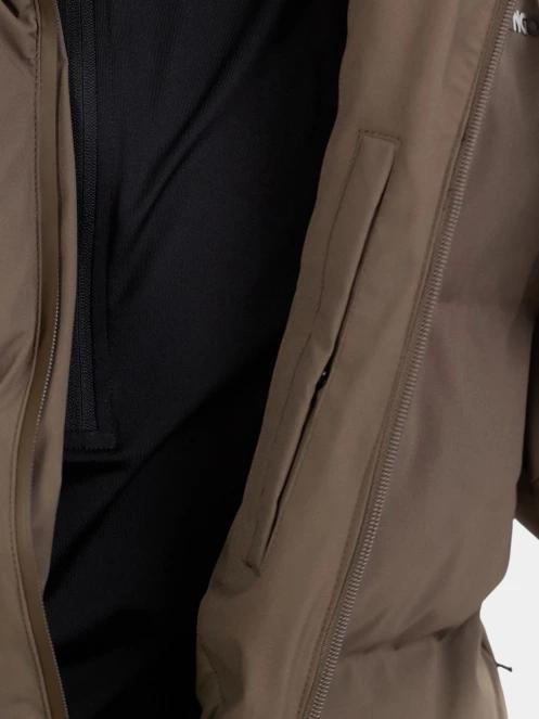 Fundango Newport Puffer Jacket férfi steppelt télikabát barna színben 8