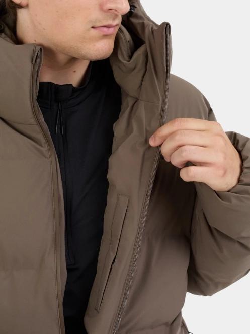 Fundango Newport Puffer Jacket férfi steppelt télikabát barna színben 9