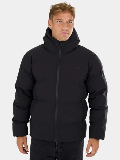 Fundango Newport Puffer Jacket férfi steppelt télikabát fekete színben 2