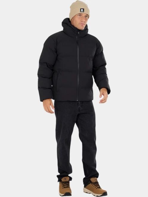 Fundango Newport Puffer Jacket férfi steppelt télikabát fekete színben 4