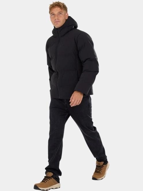 Fundango Newport Puffer Jacket férfi steppelt télikabát fekete színben 5