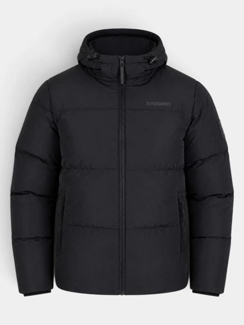 Fundango Ewan II Puffer Jacket férfi steppelt télikabát fekete színben 10