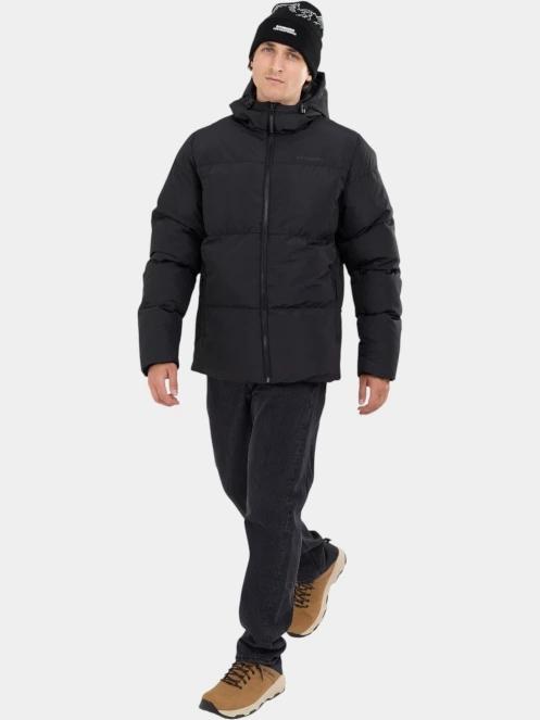 Fundango Ewan II Puffer Jacket férfi steppelt télikabát fekete színben 4