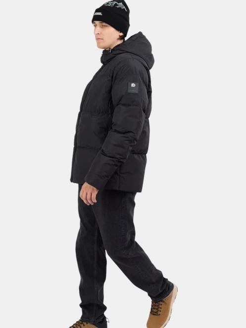 Fundango Ewan II Puffer Jacket férfi steppelt télikabát fekete színben 5