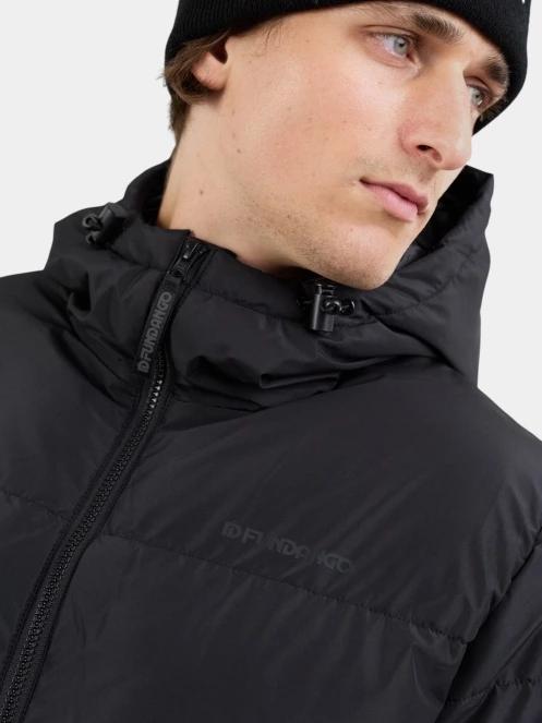 Fundango Ewan II Puffer Jacket férfi steppelt télikabát fekete színben 7