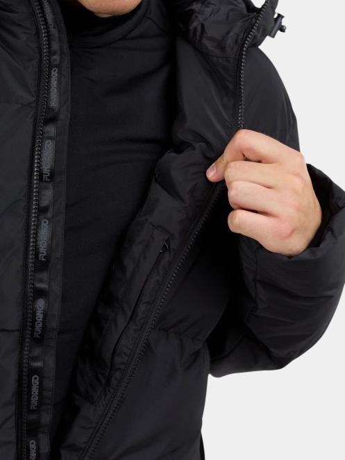 Fundango Ewan II Puffer Jacket férfi steppelt télikabát fekete színben 9