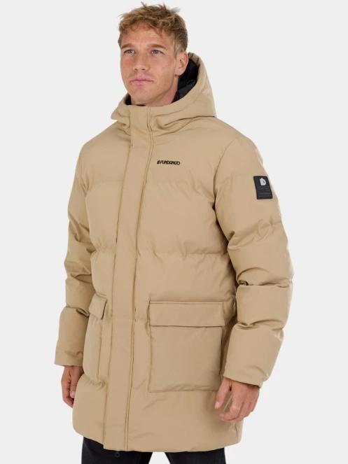 Fundango Nordvik Parka Jacket férfi steppelt télikabát sárga színben 2