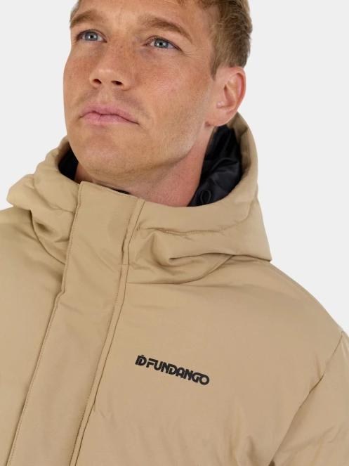 Fundango Nordvik Parka Jacket férfi steppelt télikabát sárga színben 5
