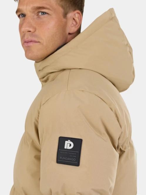 Fundango Nordvik Parka Jacket férfi steppelt télikabát sárga színben 6