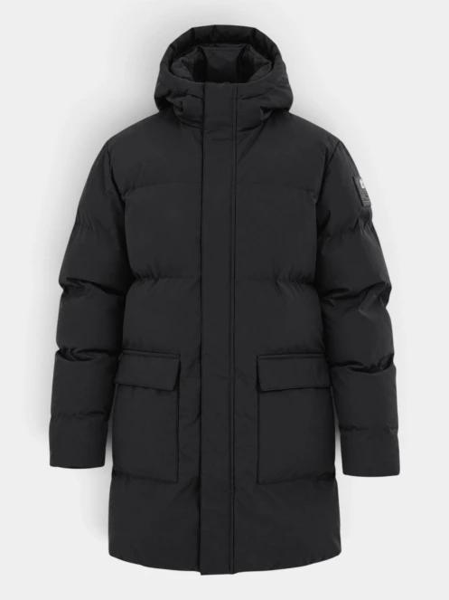 Fundango Nordvik Parka Jacket férfi steppelt télikabát fekete színben 8
