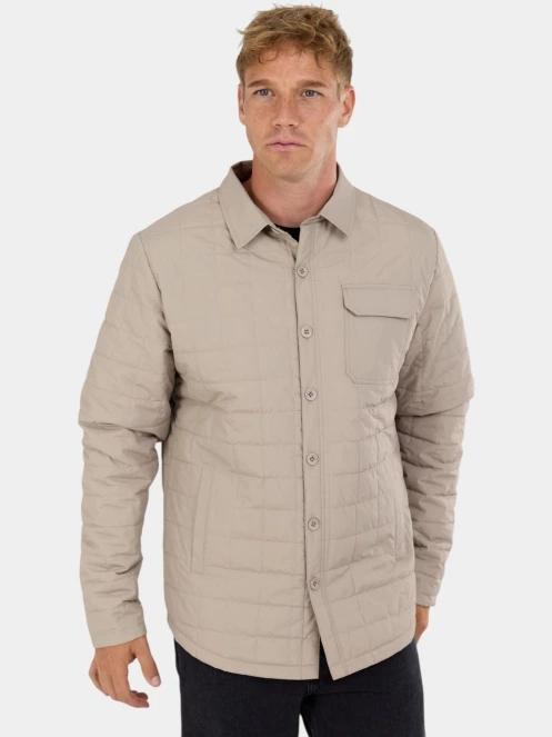 Fundango Grido Padded Shirt Jacket férfi ingkabát homok színben 5