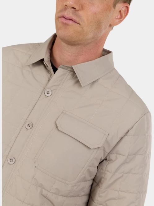 Fundango Grido Padded Shirt Jacket férfi ingkabát homok színben 6
