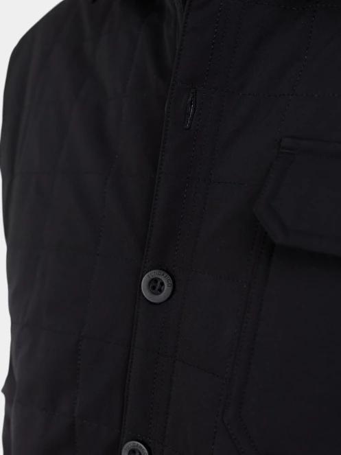 Fundango Grido Padded Shirt Jacket férfi ingkabát fekete színben 5