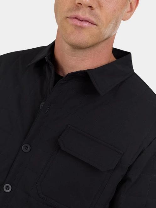 Fundango Grido Padded Shirt Jacket férfi ingkabát fekete színben 6