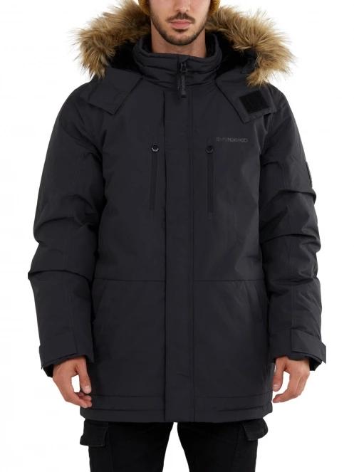Fundango Spirit Parka Jacket férfi télikabát fekete színben 2