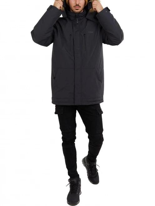 Fundango Spirit Parka Jacket férfi télikabát fekete színben 4