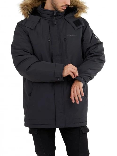 Fundango Spirit Parka Jacket férfi télikabát fekete színben 5