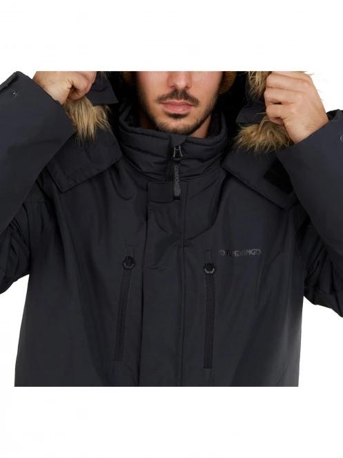 Fundango Spirit Parka Jacket férfi télikabát fekete színben 8