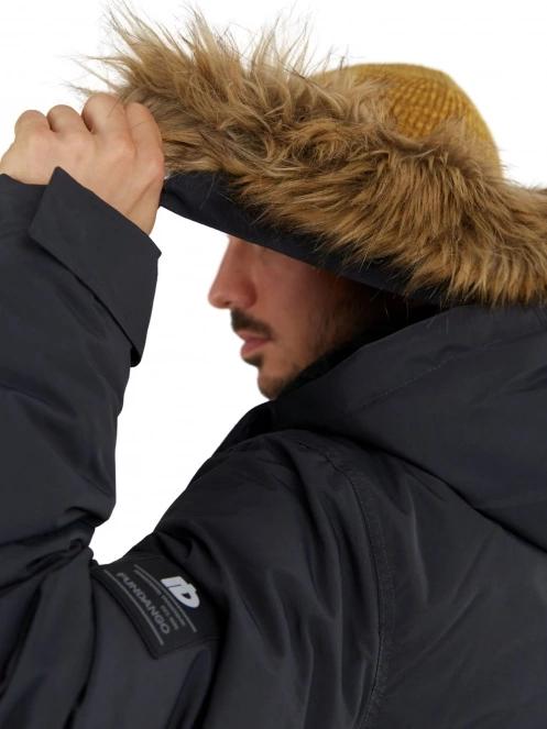 Fundango Spirit Parka Jacket férfi télikabát fekete színben 9
