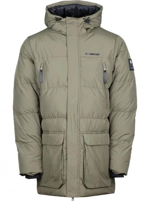 Fundango Spirit Puffer Jacket férfi télikabát oliva színben 7