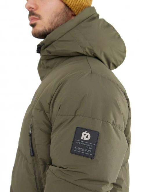 Fundango Spirit Puffer Jacket férfi télikabát oliva színben 6