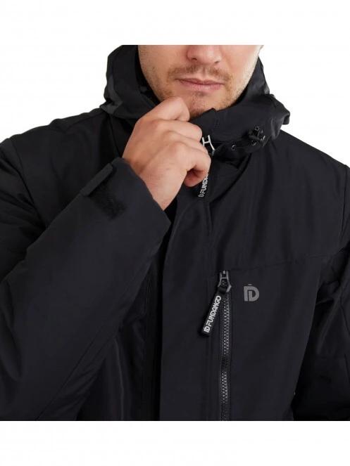 Fundango Perill Parka Jacket férfi utcai kabát fekete színben 4